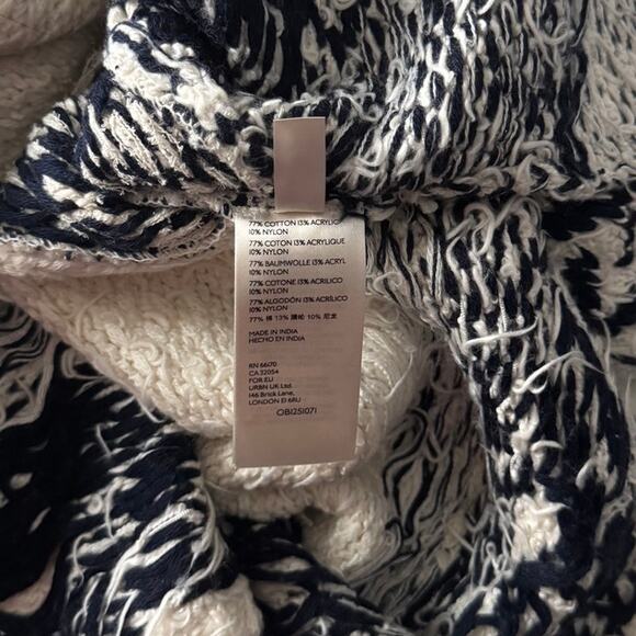 New Free People Midnight Beach Pullover in Evening Ivory Combo Women's Size XS - Picture 8 of 10